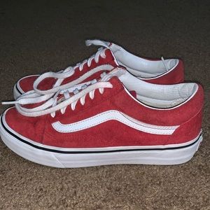 Vans Red Old Skool Suede